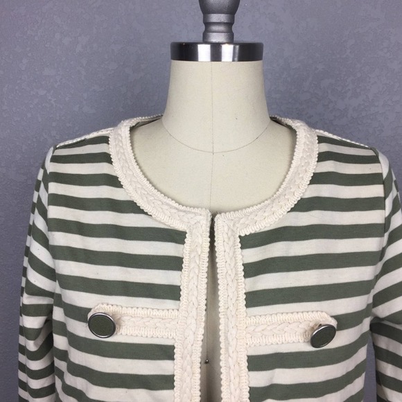 BNWT •Joseph A.• Cropped Striped Jacket - Picture 2 of 7
